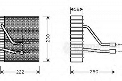 VAN WEZEL 1800v330 -  Испаритель, кондиционер